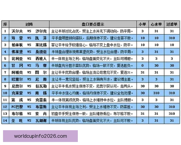 世界杯竞猜赛事盘口分析与投注技巧全面指南